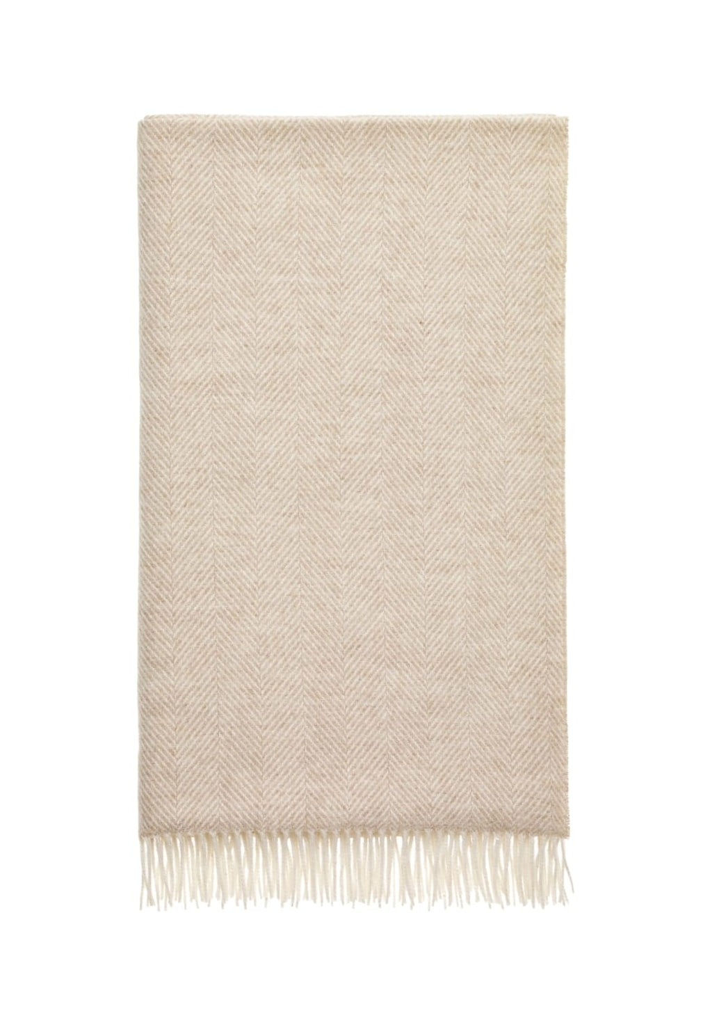 Oatmeal British Wool Throw