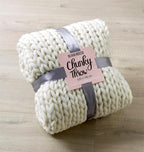 Chunky Cable Knit Throw