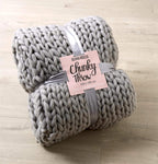 Chunky Cable Knit Throw