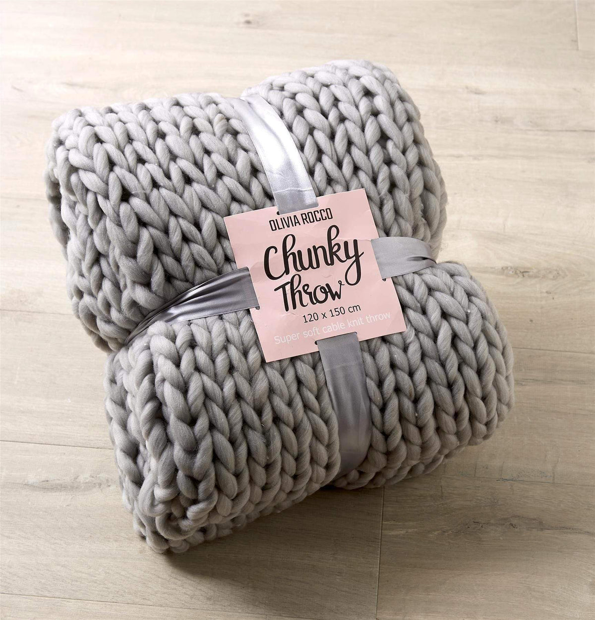 Chunky Cable Knit Throw
