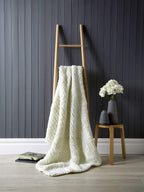 Chunky Cable Knit Throw