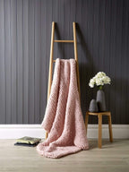 Chunky Cable Knit Throw