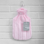Hot Water Bottle with Faux Fur Cover, 2 Litre