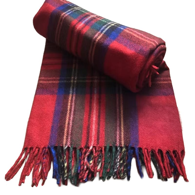 Royal Stewart Tartan Recycled Wool Blanket